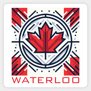 Waterloo Ontario Canada Flag Sticker